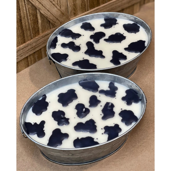 Cow Print Candle-Oval
