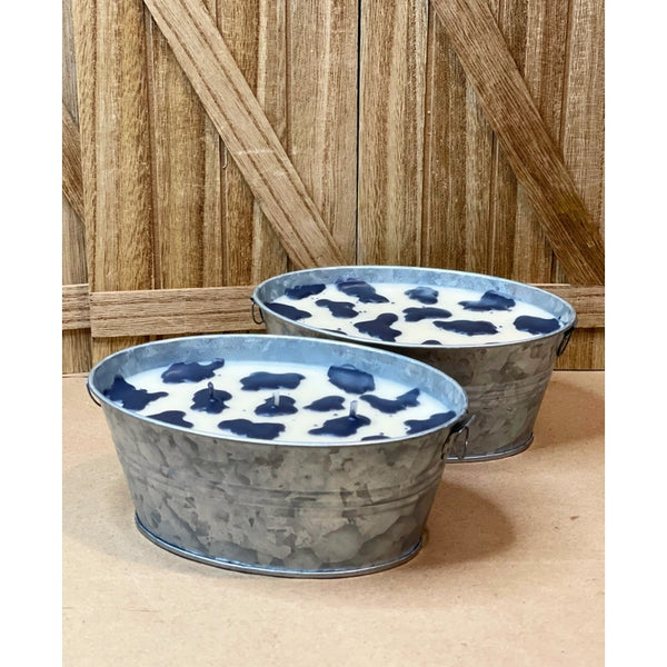 Cow Print Candle-Oval