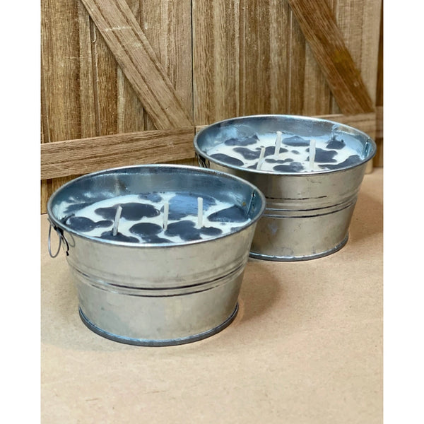 Cow Print Candle- Round